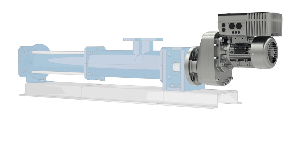 Drive solutions with reinforced bearings for agitators and pumps